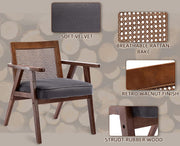 Mid Century Modern Rattan Chair